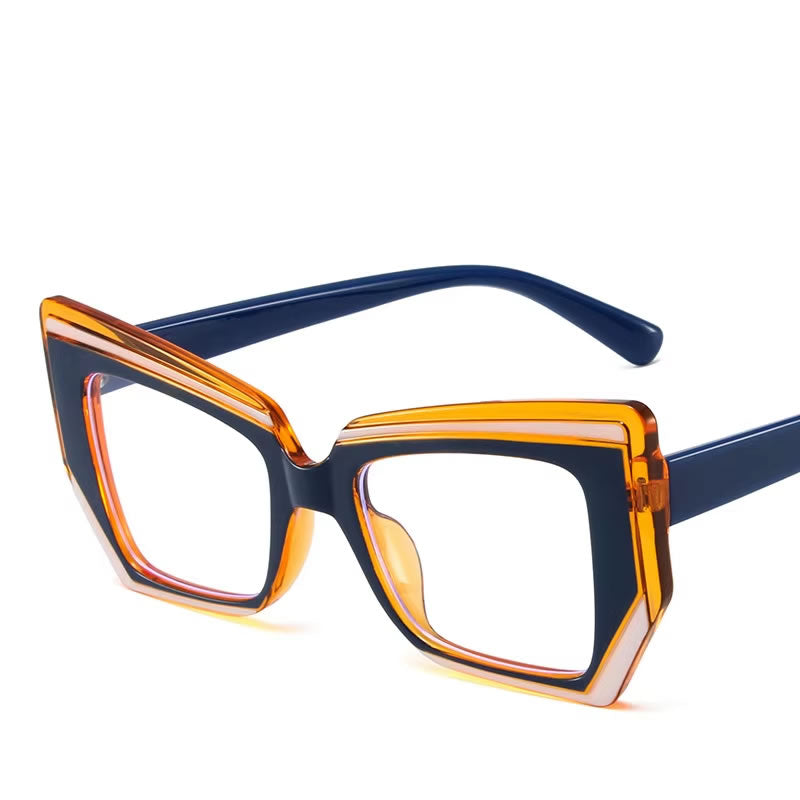 Colourful Retro Cat Eye Glasses for Women – Black