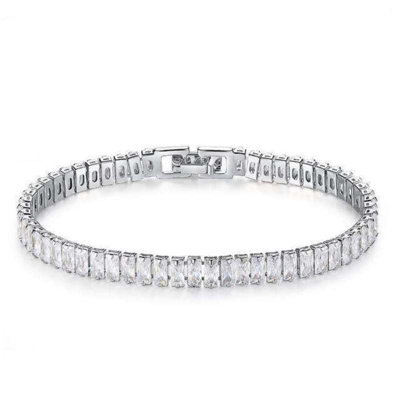 Luxury Sparkling Cubic Zirconia Diamond Bracelet for Women