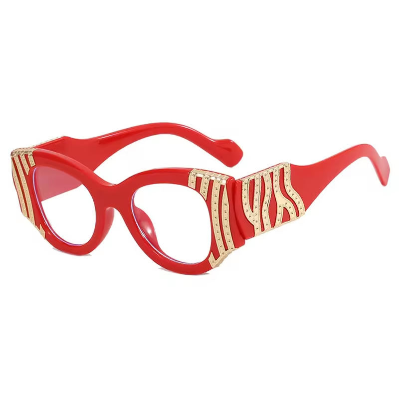 Large Bling Glasses for Women – White