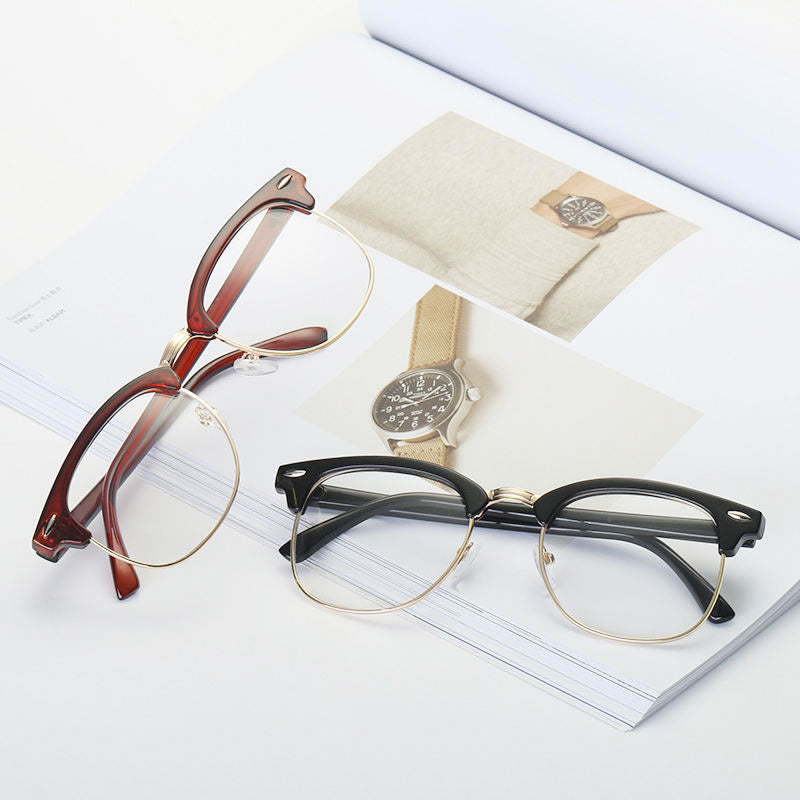 Clubmaster Glasses for Women – Gold