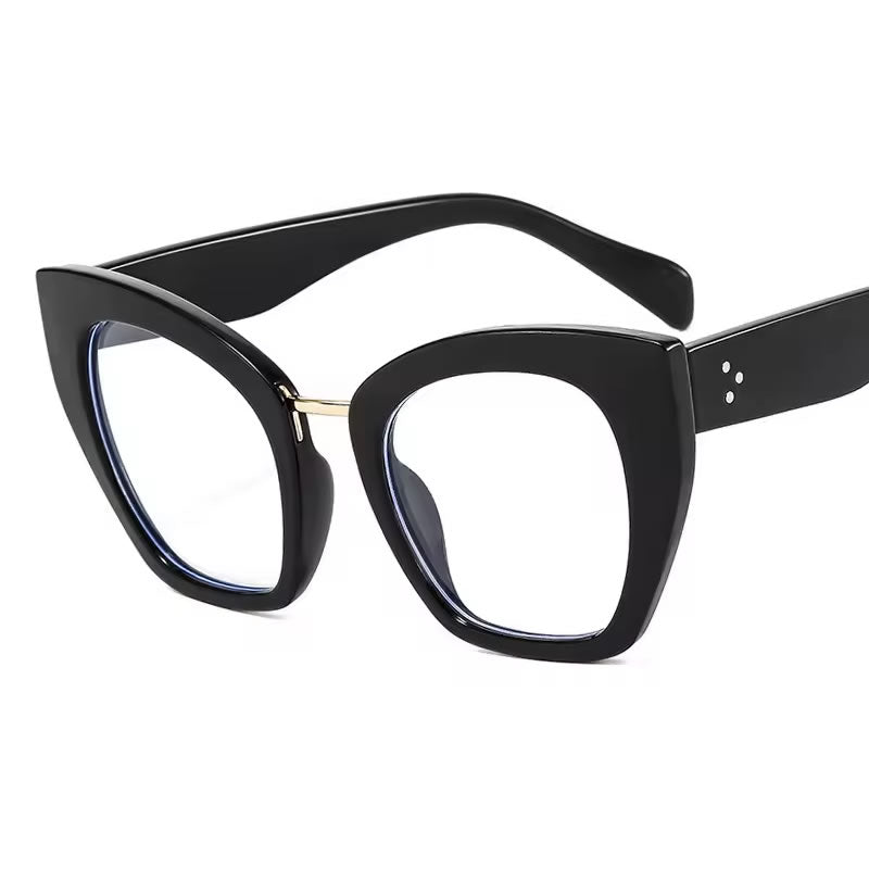 Oversized Cat Eye Glasses for Women – Burgundy
