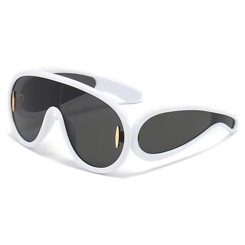 Oversized Futuristic Sunglasses for Women – Black