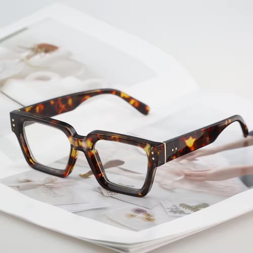 Thick Chunky Glasses for Women – Grey