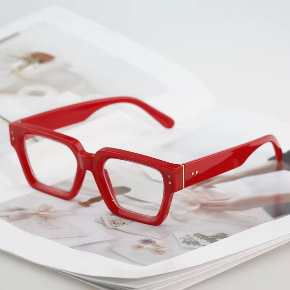 Thick Chunky Glasses for Women – Clear