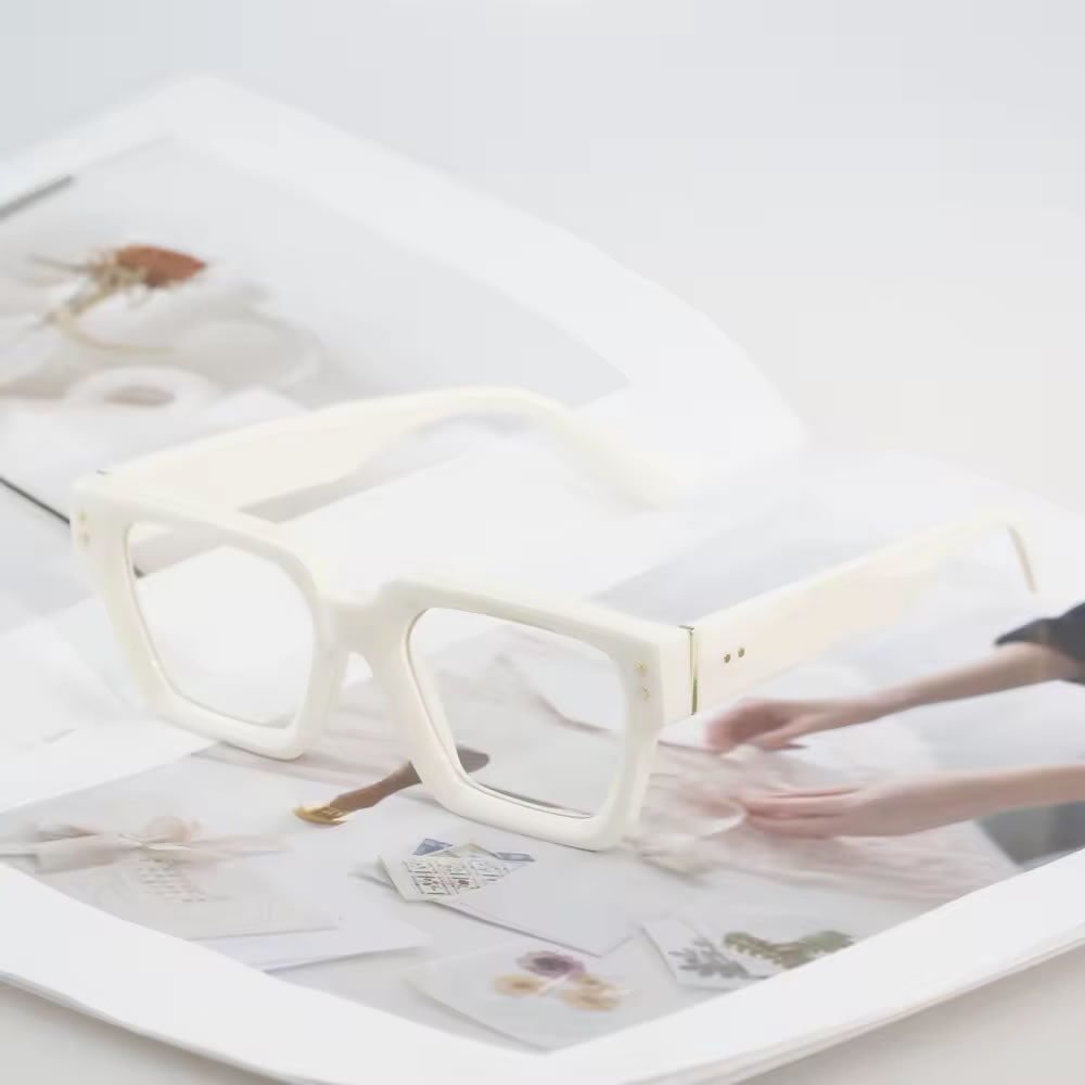 Thick Chunky Glasses for Women – Red