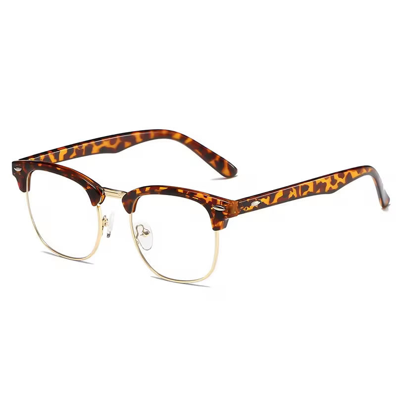 Clubmaster Glasses for Women – Silver
