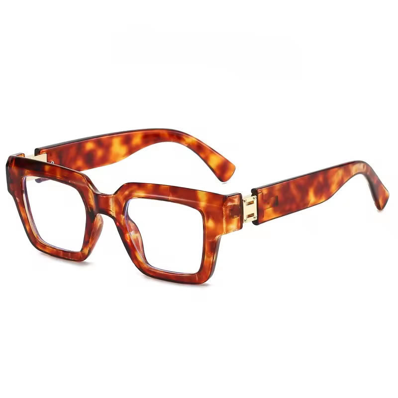 Thick Square Glasses for Women – Black