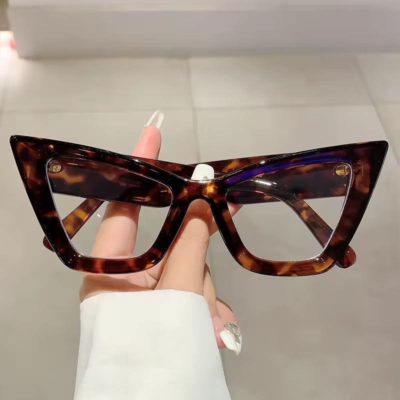 Pointy Cat Eye Glasses for Women – White