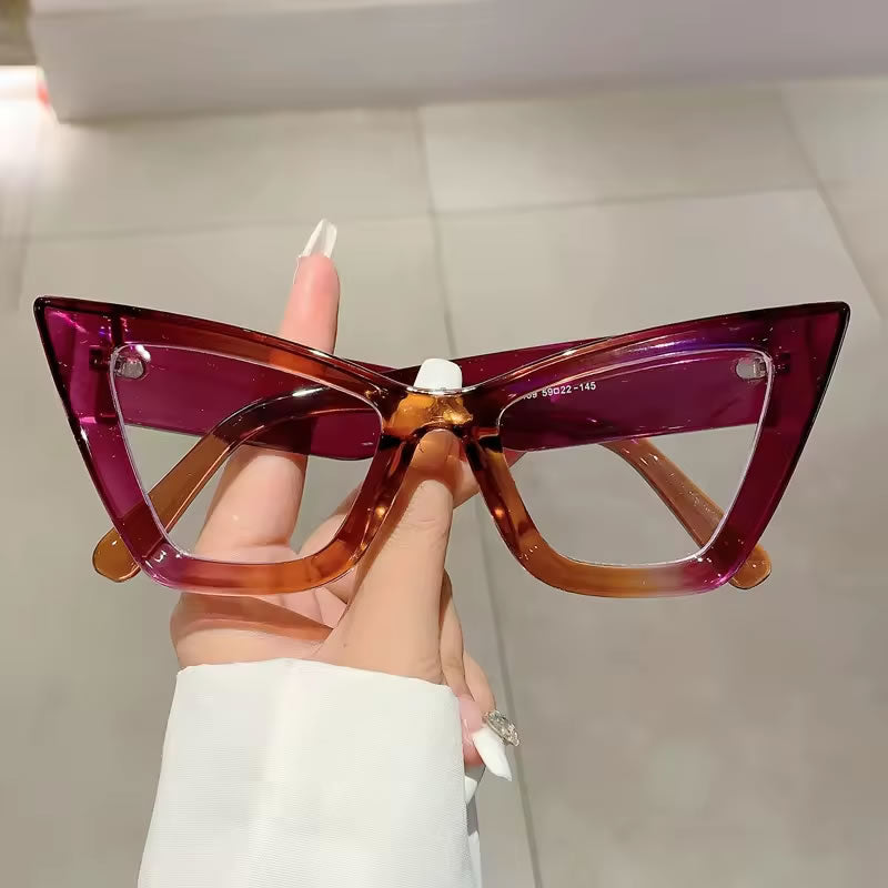 Pointy Cat Eye Glasses for Women – Green