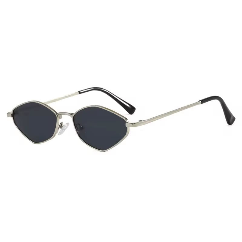 Vintage Polygon Sunglasses for Women – Black