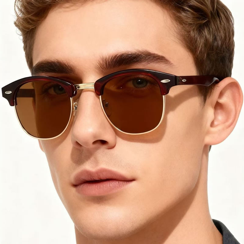 Clubmaster Sunglasses for Women – Gold