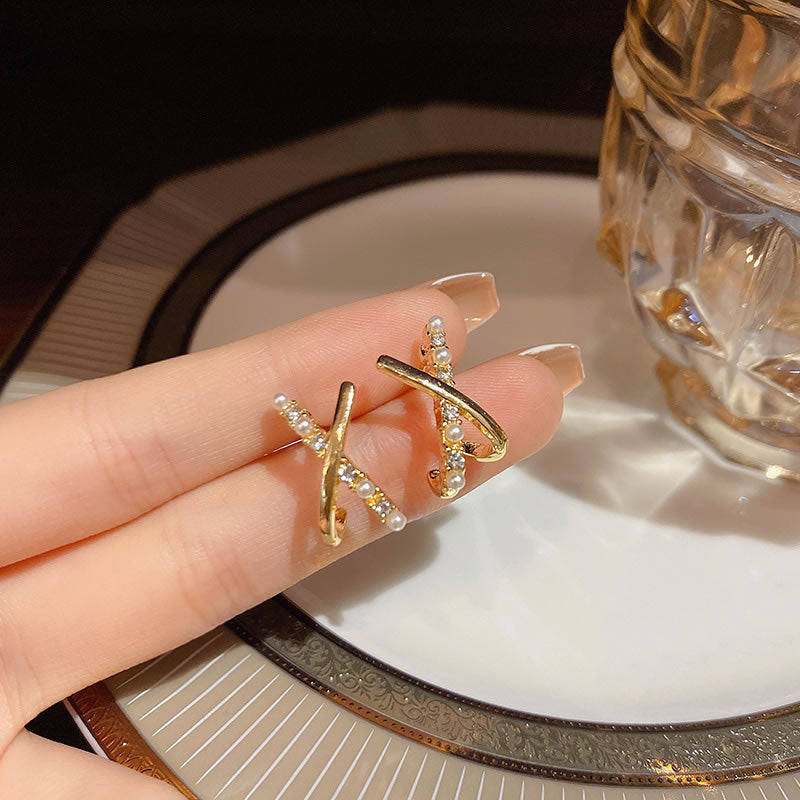 Fashion Cross Cut Earrings for Women