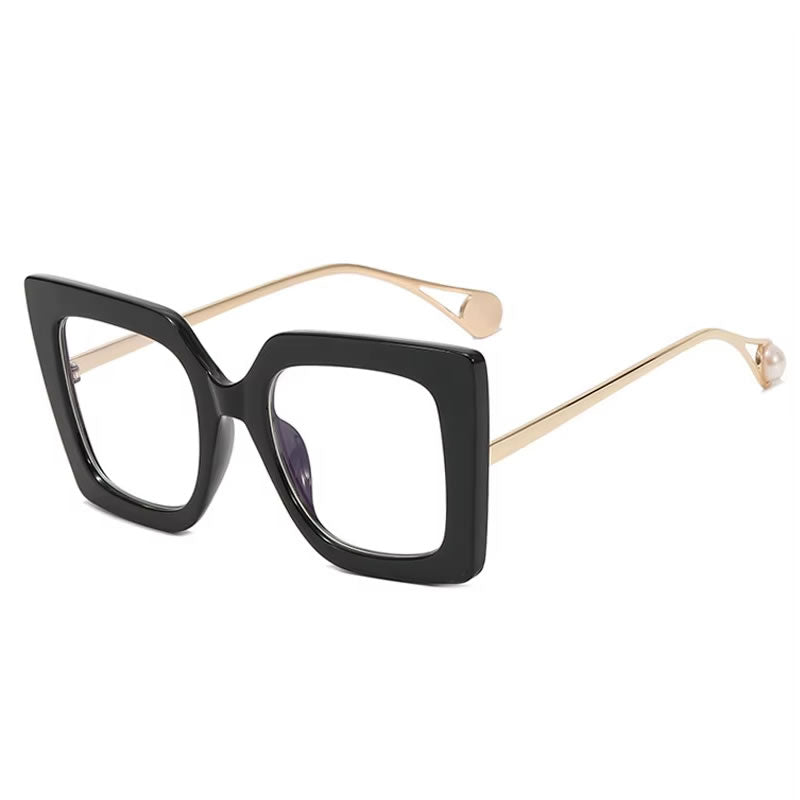 Big Cat Eye Retro Glasses for Women – Green