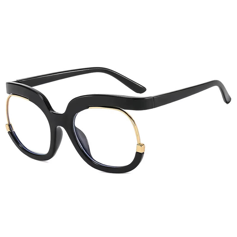 Darice Round Oversized Glasses for Women – Red