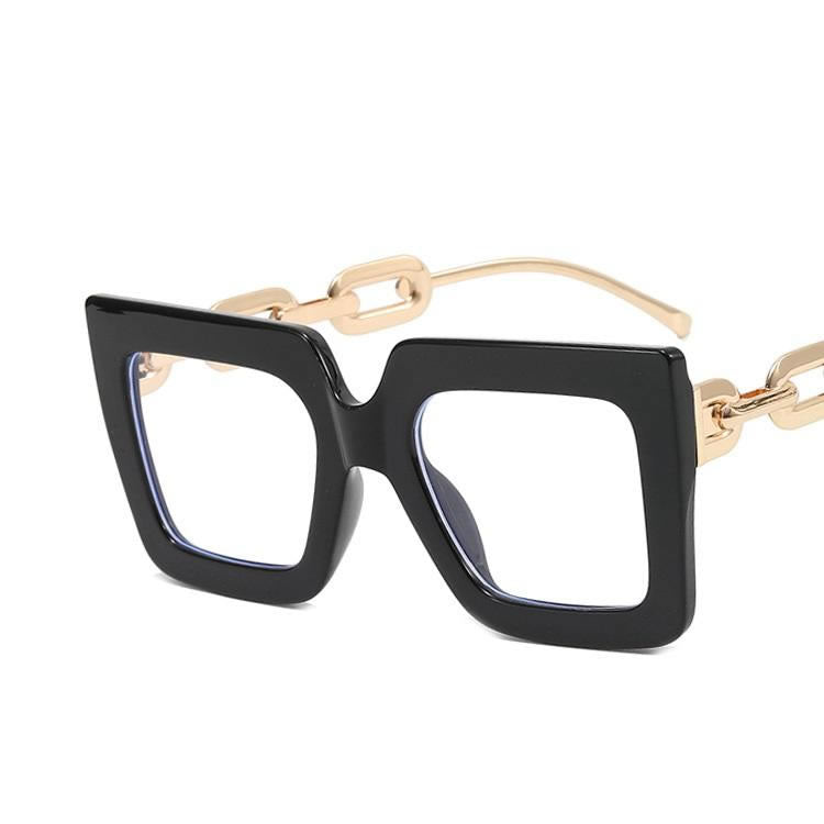 Oversized Bling Glasses for Women – Brown