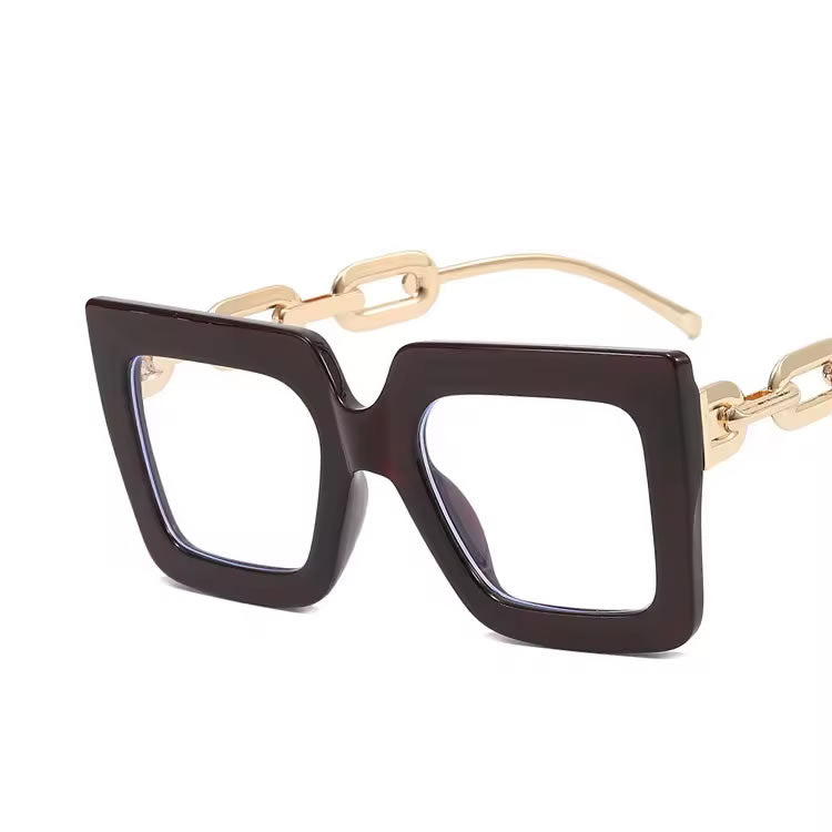 Oversized Bling Glasses for Women – Grey