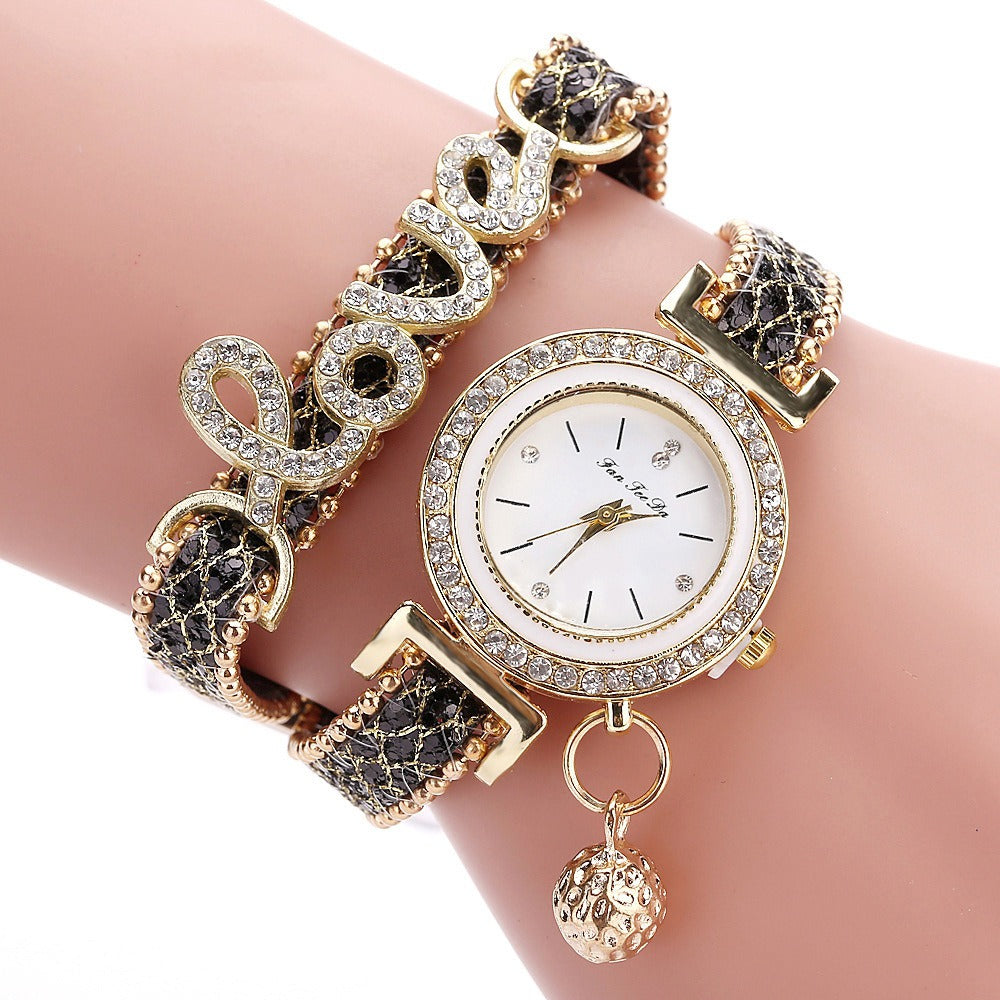 Love Pendant Bracelet Watch for Women – Gold