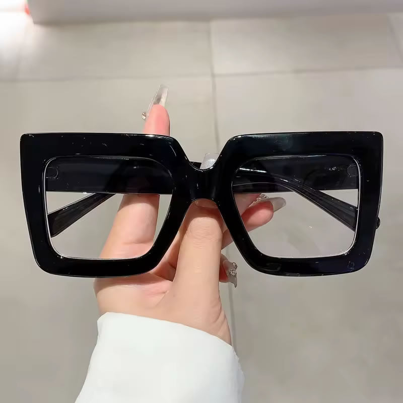 Large Oversized Square Glasses for Women – Brown