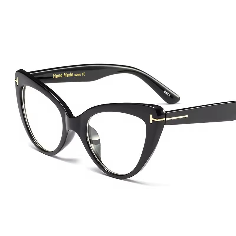 Retro Cat Eye Glasses for Women – Brown