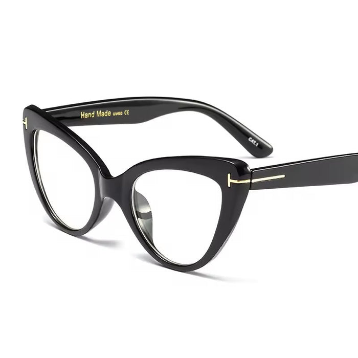 Retro Cat Eye Glasses for Women – Brown
