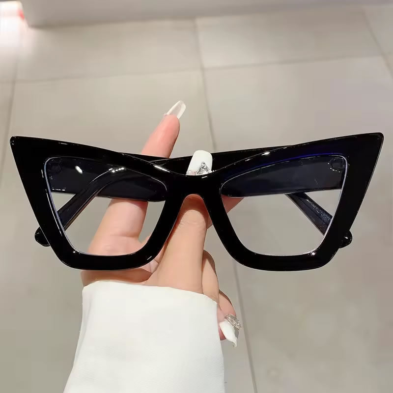 Pointy Cat Eye Glasses for Women – Burgundy