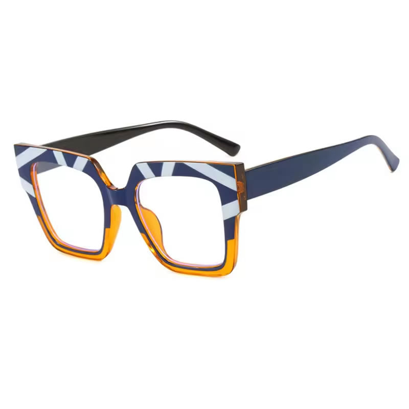Trendy Square Glasses for Women – Black