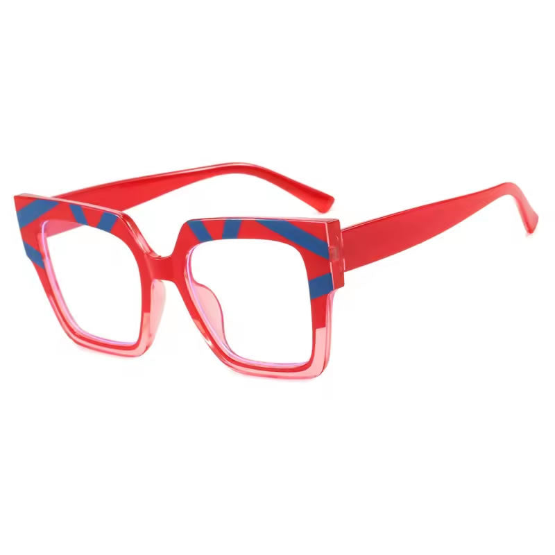 Trendy Square Glasses for Women – Blue