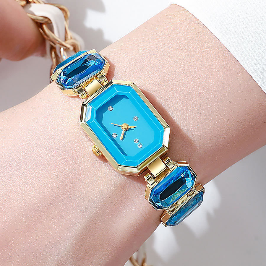 Gemstone Wristwatch for Women – Pink