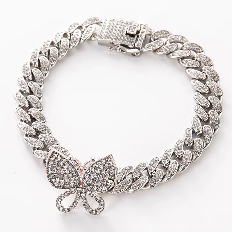 Diamond Butterfly Bracelet (Style II) for Women – Rose Gold